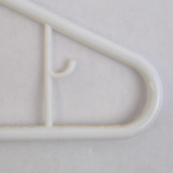 Lot of 10 Opaque White Plastic Shirts or Pants Clothes Hangers