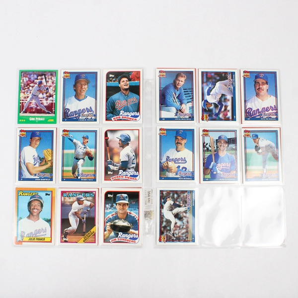 Lot of Vintage 24 1980s & 90s Baseball Texas Rangers
