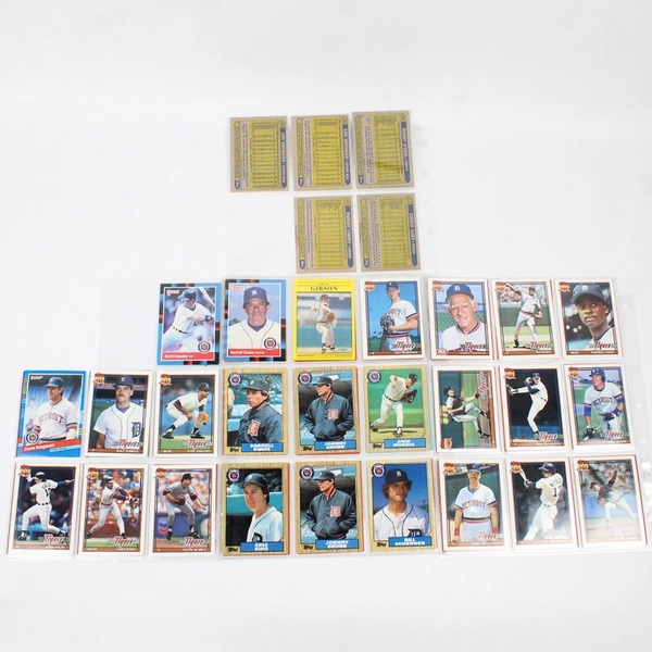 Lot of Vintage 44 1980s & 90s Baseball Detroit Tigers