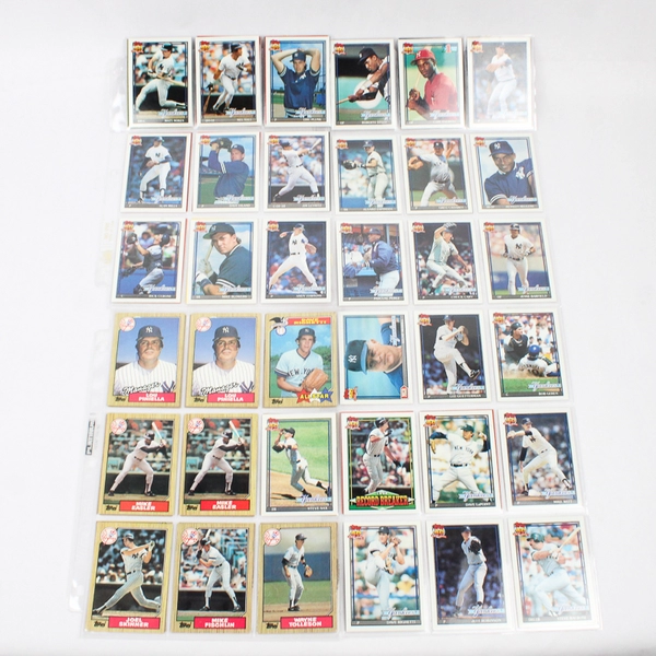 Lot of Vintage 56 1980s & 90s Baseball Yankees