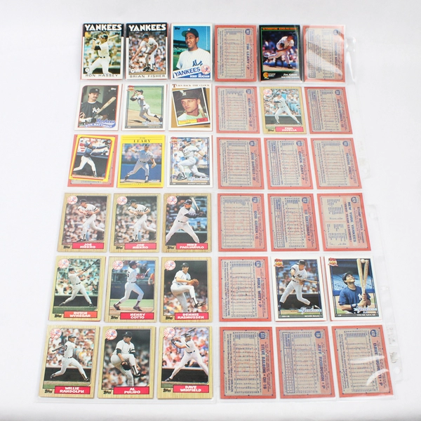 Lot of Vintage 56 1980s & 90s Baseball Yankees