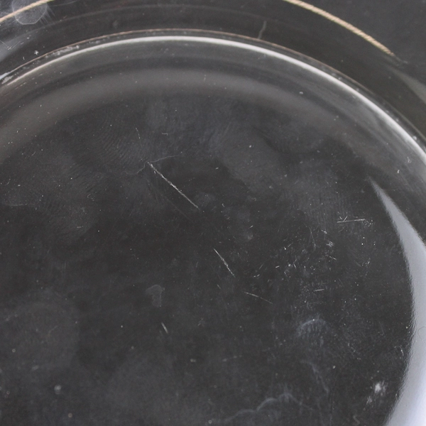 Vintage Princess House Heritage Bread & Butter Plate Clear Round Etched 6 1/8"