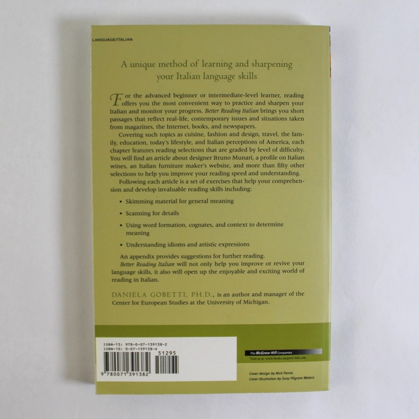 Better Reading Italian by Daniela Gobetti 2003 Paperback - Pre-Owned