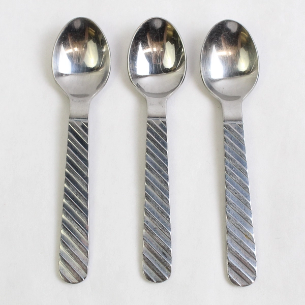 Lot of 3 Stanley Roberts Zebra 5 7/8" Teaspoons Stainless Steel