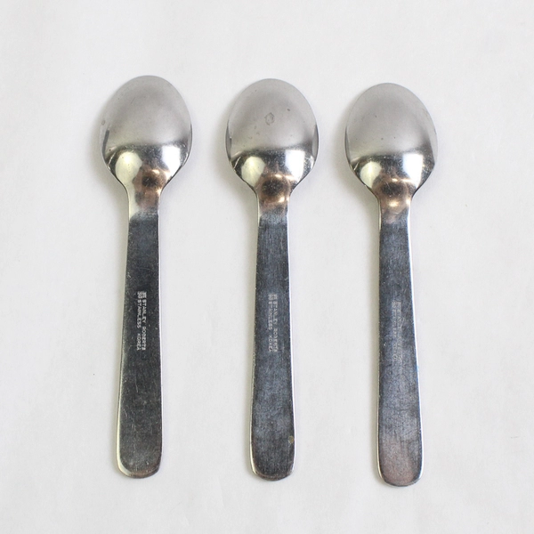 Lot of 3 Stanley Roberts Zebra 5 7/8" Teaspoons Stainless Steel