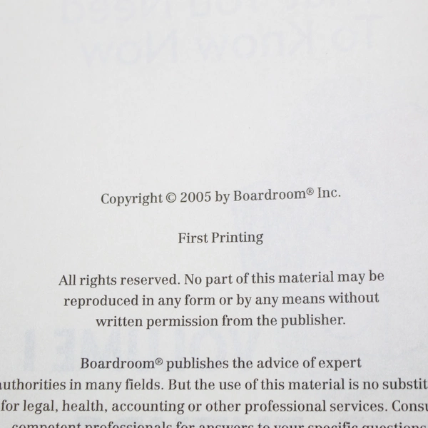 Protecting Your Future Volumes 1-3 Booklets Set - Very Good Condition