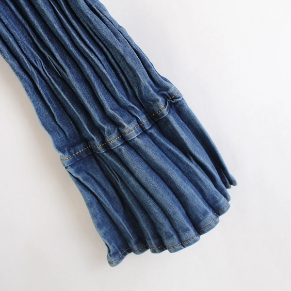 Flair Blue Denim Coat Classic Button-Up Women's Size Small