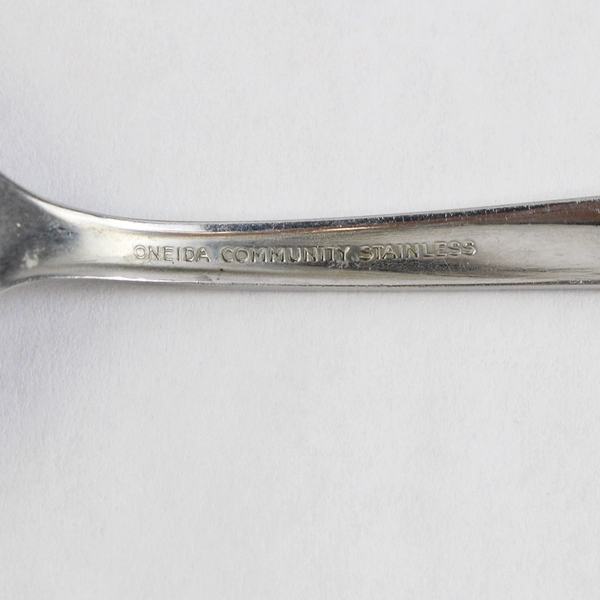 Oneida Silver Twin Star 8.5" Tablespoon Solid Serving Spoon Stainless Steel