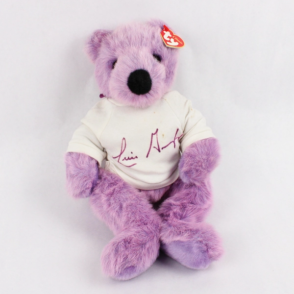 Ty Classic Beanie Lilacbeary Bear 15" Plush Blue Teddy Bear Purple 1999