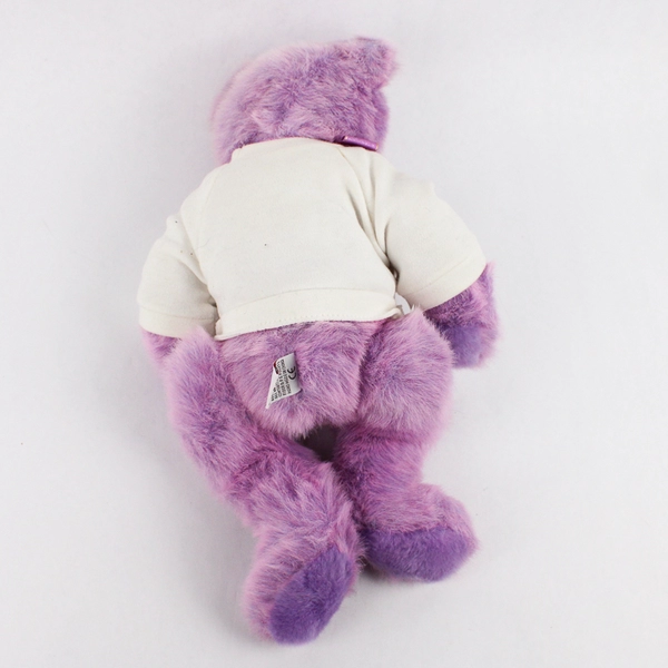 Ty Classic Beanie Lilacbeary Bear 15" Plush Blue Teddy Bear Purple 1999