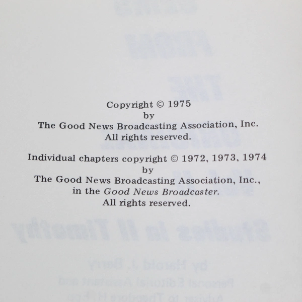 Gems from the Original Vol. 2 by Harold J. Berry 1975 Paperback - Ex-Libris