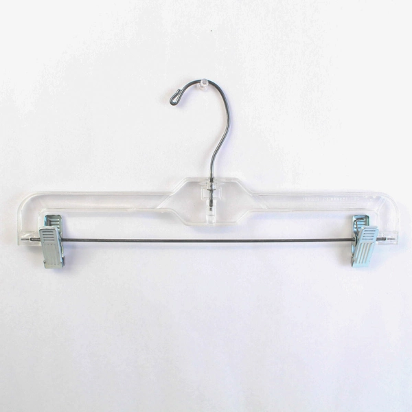 Lot of 10 Plastic Clip Pants Skirt Retail Clothes Hangers