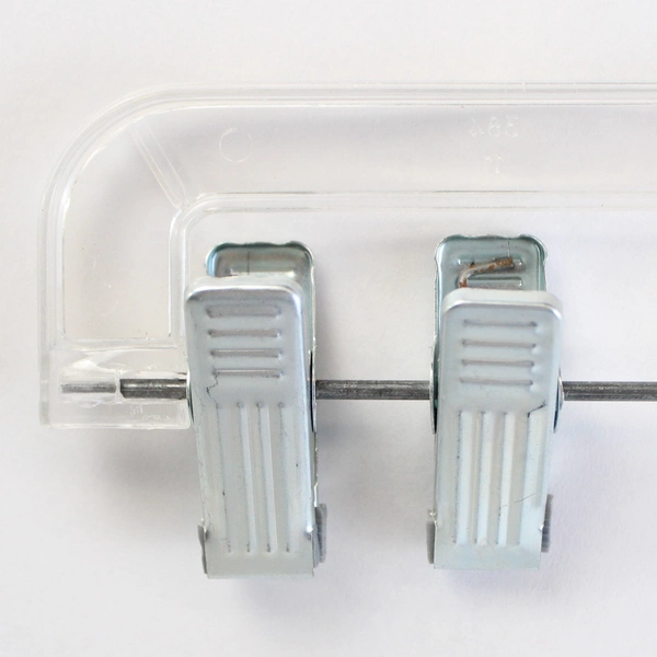 Lot of 10 Plastic Clip Pants Skirt Retail Clothes Hangers