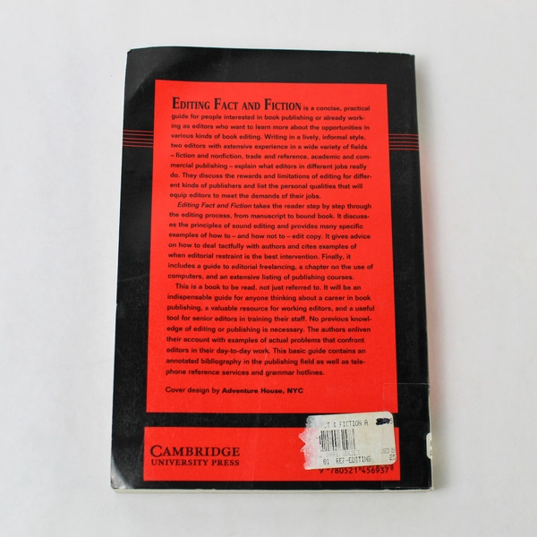 Editing Fact and Fiction: Concise Guide to Book Editing, 1994 Paperback