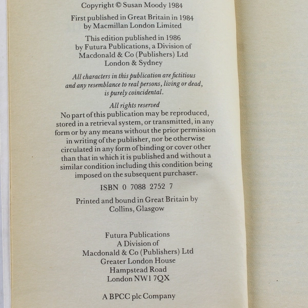 Penny Dreadful by Susan Moody 1986 Futura Paperback 