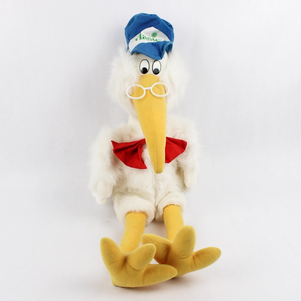 Vintage 1989 Vlasic Foods Pickles Stork Plush Stuffed Animal 24" Promo