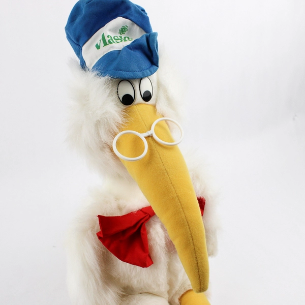 Vintage 1989 Vlasic Foods Pickles Stork Plush Stuffed Animal 24" Promo