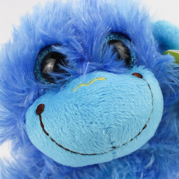 Galerie Brach's Jelly Beans Stuffed Monkey Plush Blue & Purple 6.5"