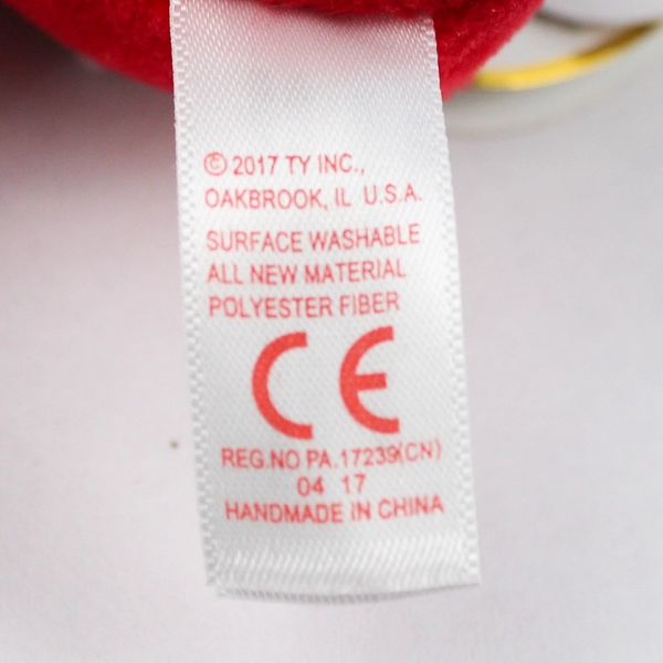 TY Holiday Baby Beanie Sugarplum the Penguin 2017 Key Chain