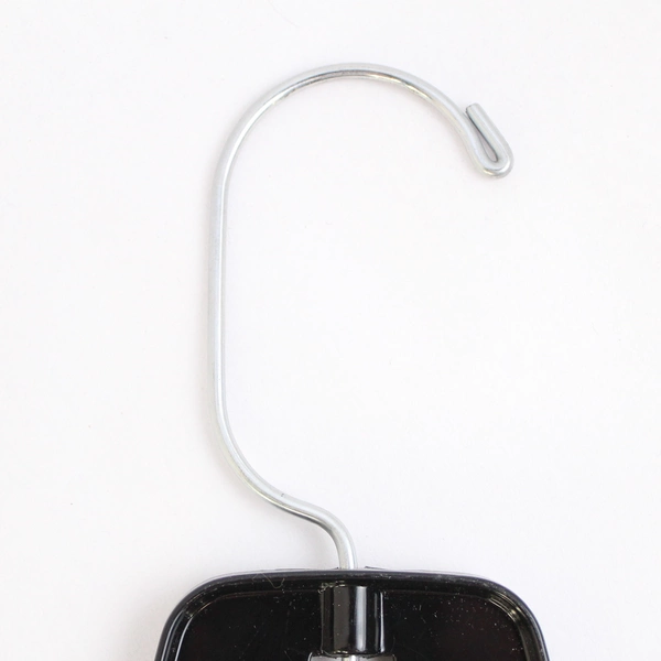 Lot of 10 Black Plastic Clothes Hangers For Shirts and Tops