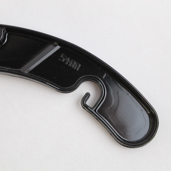 Lot of 10 Black Plastic Clothes Hangers For Shirts and Tops