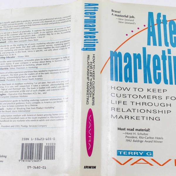 After-Marketing by Terry G. Vavra 1992 Hardcover Business Book - Good Condition