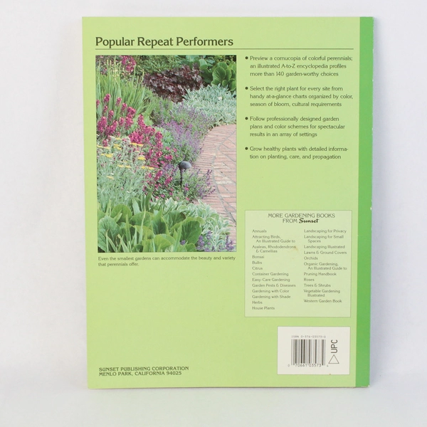 Sunset Perennials 1996 Sunset Publishing Paperback 