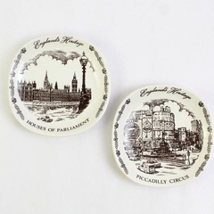 Lot of 2 Vintage J.H. Weatherby And Sons England's Heritage Plates 