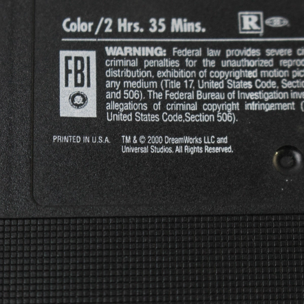 Gladiator VHS 2000 Russell Crowe DreamWorks Universal - Pre-Owned Good Condition