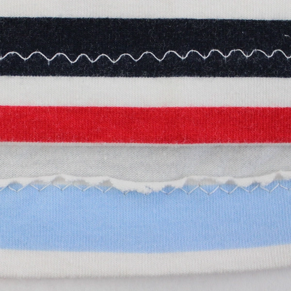 CJ Banks Red White Blue Black Striped T-shirt Plus Size X