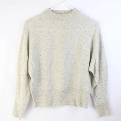 Antonio Melani Speckled Eggshell Color Cashmere Sweater Women's Size XS