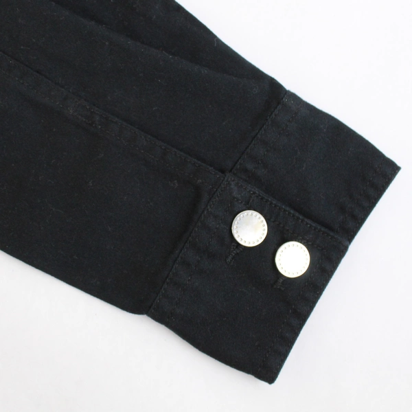 Tudor Court Black Demin Button Down Jacket Women's Size Large