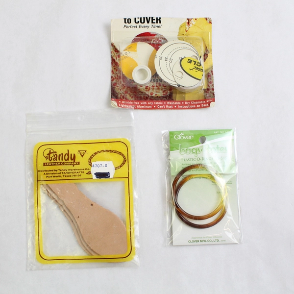 Small Lot of Assorted Craft and Art Supplies Open Packages Buttons Beads Zipper