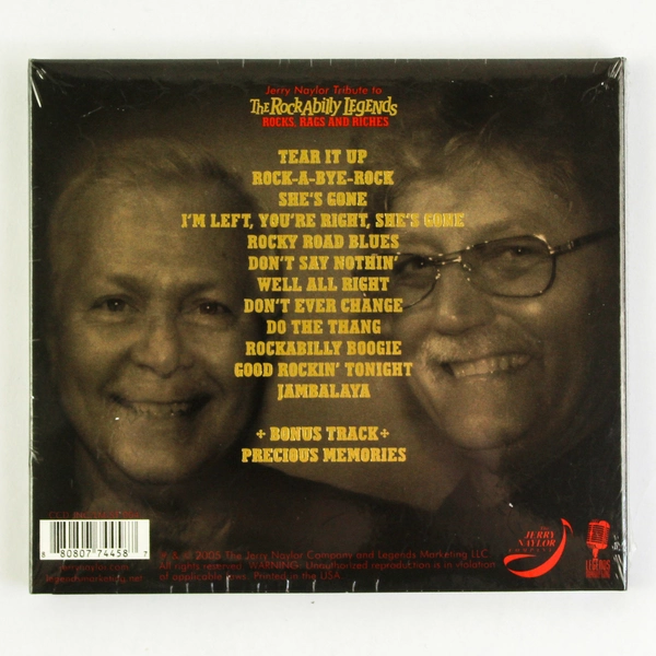Jerry Naylor Tribute to Rockabilly Legends CD - Rocks Rags & Riches Sealed