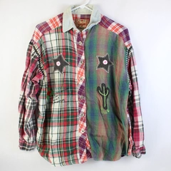 JouJou Beyond Basics Multicolor Plaid Button-Up Shirt Women's Size Large