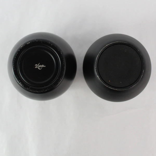 Set of 2 The Estates Black Wine Tumblers - Pre-Owned, Stylish Drinkware