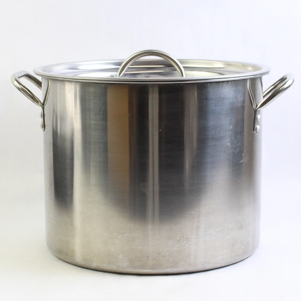 Unbranded 15 Qt Stockpot with Lid, Silver Lightweight