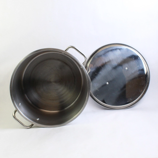 Unbranded 15 Qt Stockpot with Lid, Silver Lightweight