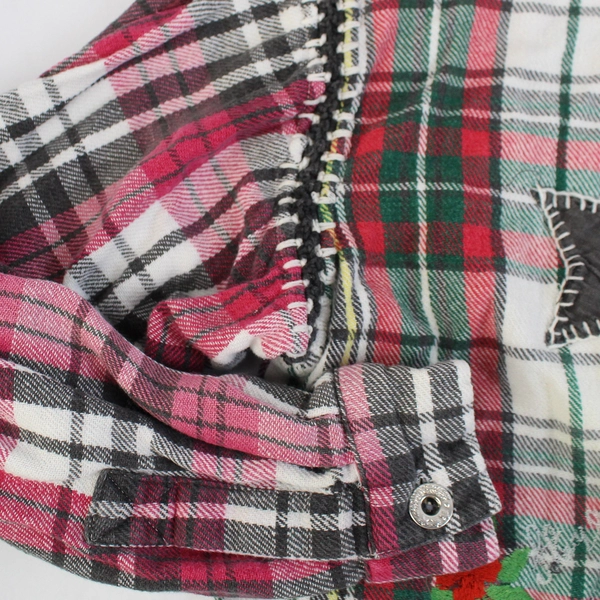 JouJou Beyond Basics Multicolor Plaid Button-Up Shirt Women's Size Large