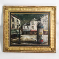 Raymond 'Jean' Bizet Oil Painting "To Mr. & Mrs Brown" 1966 Framed/Matted Signed