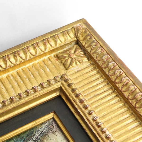 Raymond 'Jean' Bizet Oil Painting "To Mr. & Mrs Brown" 1966 Framed/Matted Signed