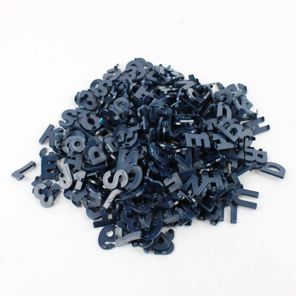 Lot of Plastic Letter Number and Symbol Baking Stamps