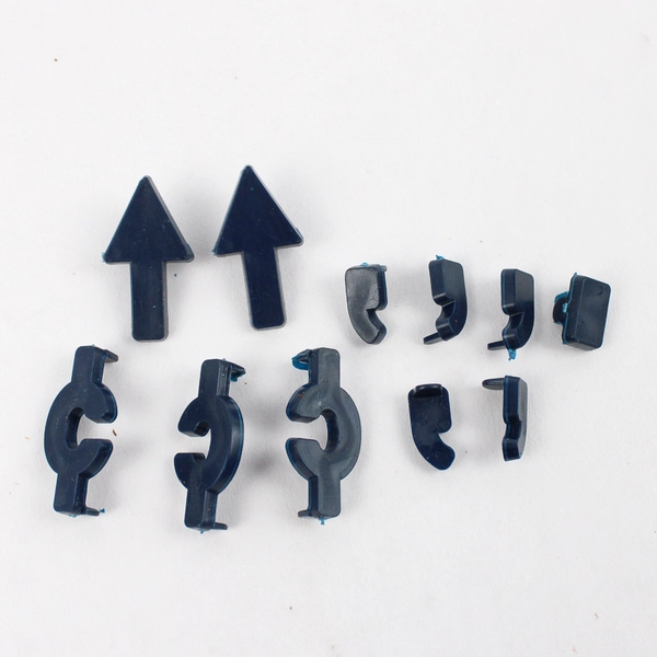 Lot of Plastic Letter Number and Symbol Baking Stamps