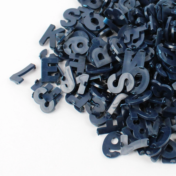 Lot of Plastic Letter Number and Symbol Baking Stamps