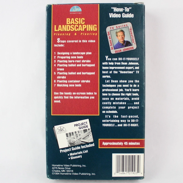 Hometime Basic Landscaping Planning and Planting VHS 1994
