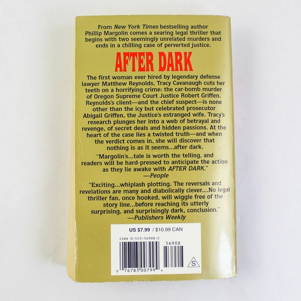After Dark by Phillip Margolin 1996 Paperback Thriller - Pre-Owned