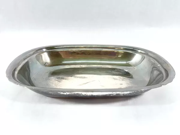 Reed & Barton Mayflower EPC Copper Vegetable Bowl #5002 Vintage Tarnished