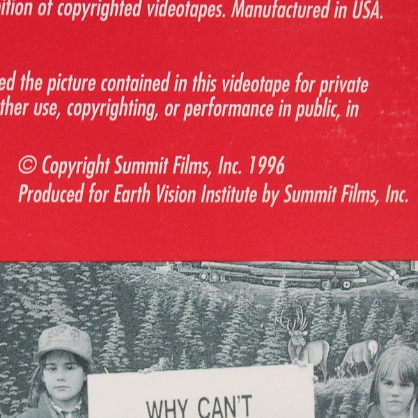 Forest Wars VHS 1996 Summit Films Earth Vision Institute Roger Brown
