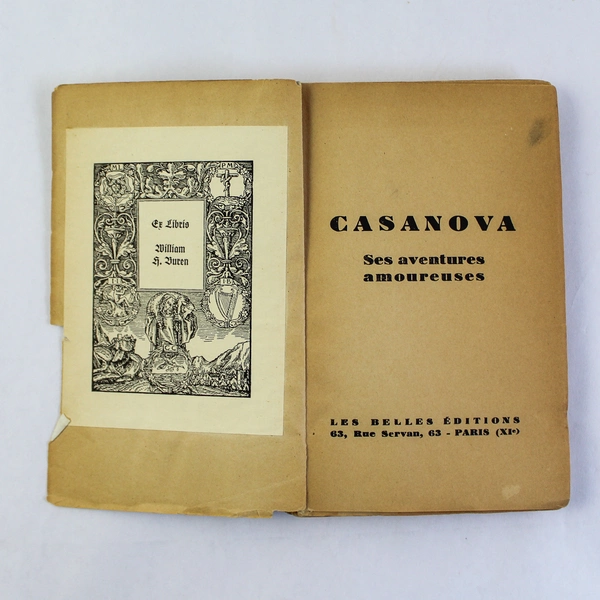 Les Amours De Casanova 1947 Collectif Les Belles Editions Antique Book