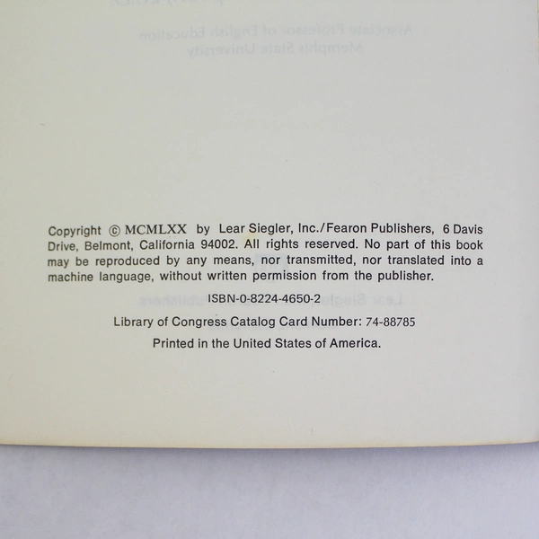 The New English Grammar by Charles Lamar Thompson 1970 Paperback - Pre-owned